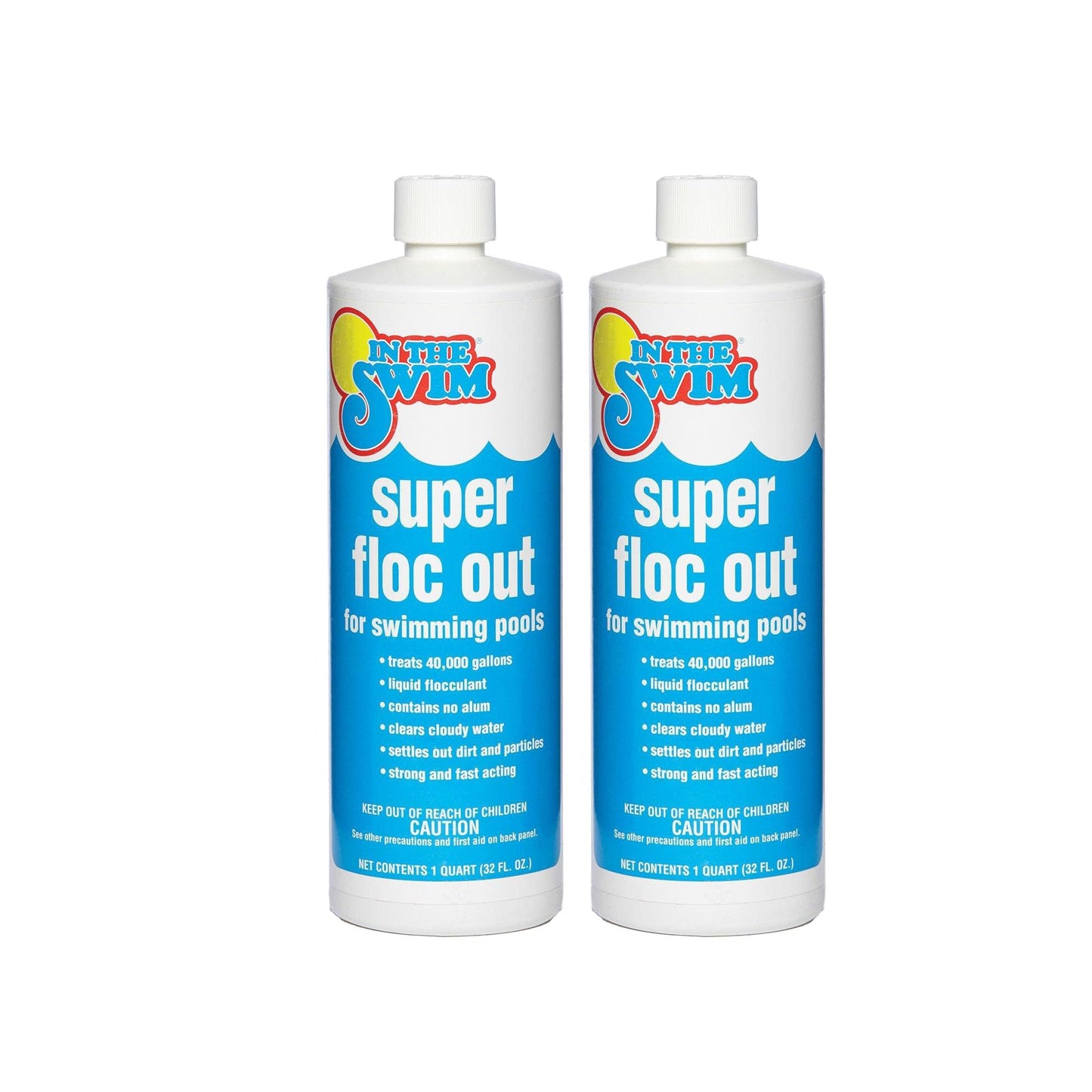 In The Swim Super Floc Out – Drop the Gunk, Ditch the Cloud, Dive Into Clear Water – 1 Quart - 2-Pack