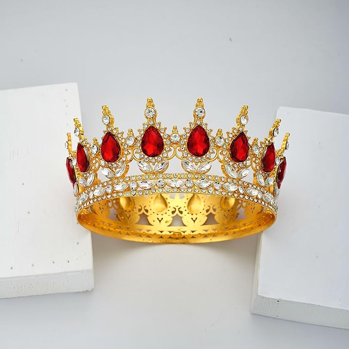 YOUlDIANZI Queen Crown Rhinestone Wedding Crowns and Tiaras for Women Costume Party Hair Accessories Princess Birthday Crown Crystal Bridal