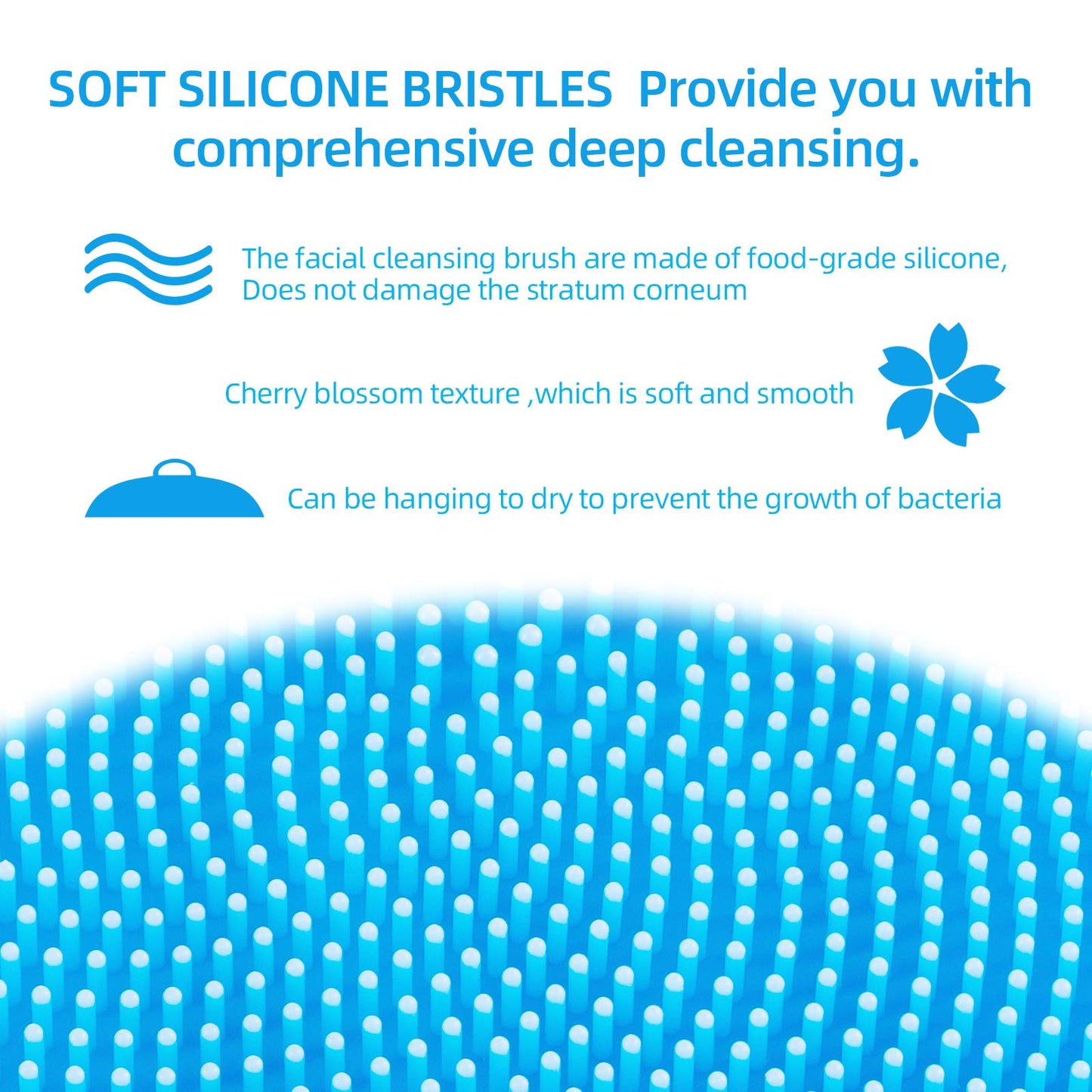 Silicone Face Scrubber for Men and Women， 2Pack Facial Cleansing Brush Silicone Face Wash Brush Manual Waterproof Cleansing Skin Care Face Brushes for Cleansing and Exfoliating (Blue_Pink)