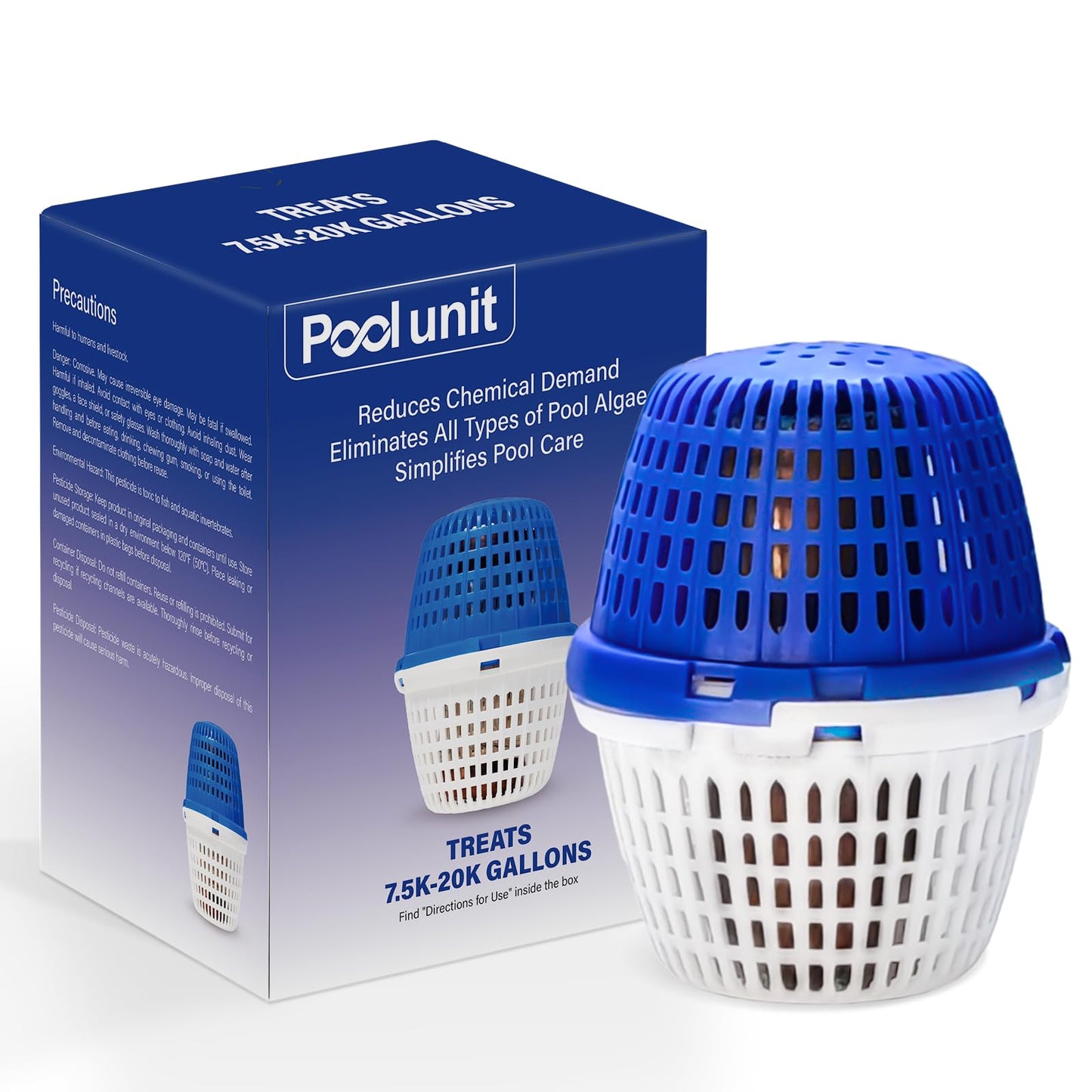 Pool Unit 7.5k-20k Gallons Replacement for PoolRX, Compatible with Mineral Cartridge Pool Inground Filter Replacement