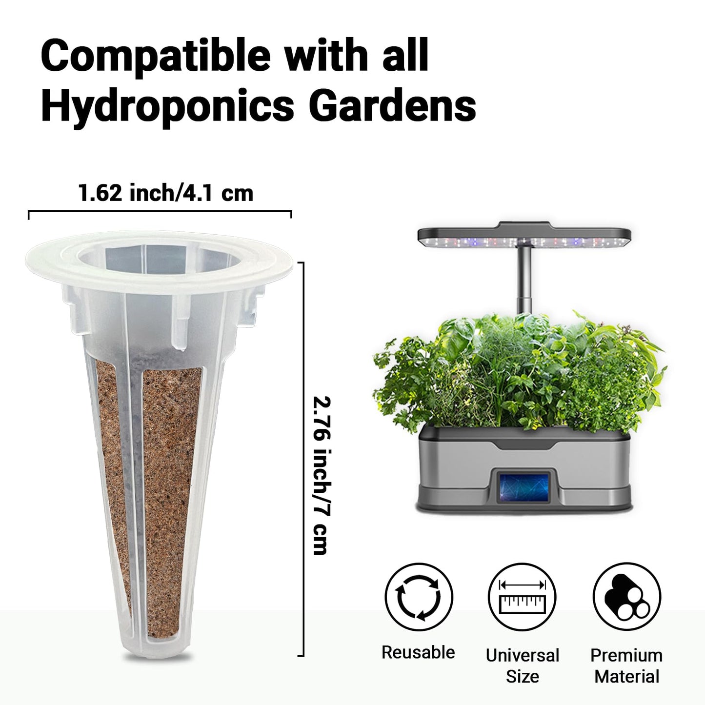 Strawberry Seed Pods for All Hydroponics Growing System, 8 Pods with 600+ Seeds of Cherry Tomato, Jalapeno Pepper, Cayenne Pepper, Strawberry and Bell Pepper