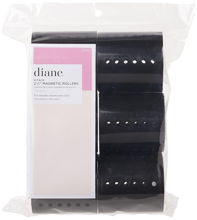 Diane Magnetic Roller - Black - 6 Pack