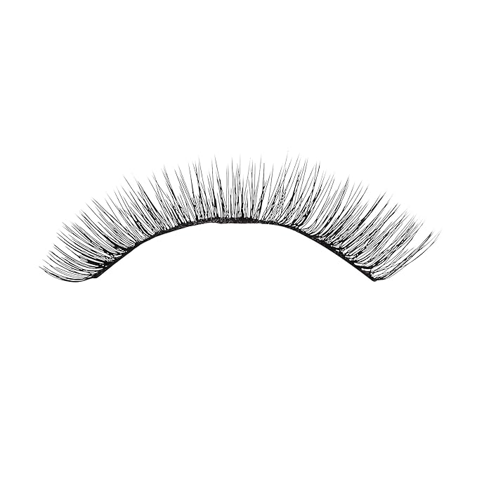 Kiss Looks So Natural False Eyelashes Double Pack, Lightweight & Comfortable, Tapered End Technology, Reusable, Cruelty-Free, Contact Lens Friendly, Style 'Flir', 4 Count (Pack of 1) Fake Eyelashes