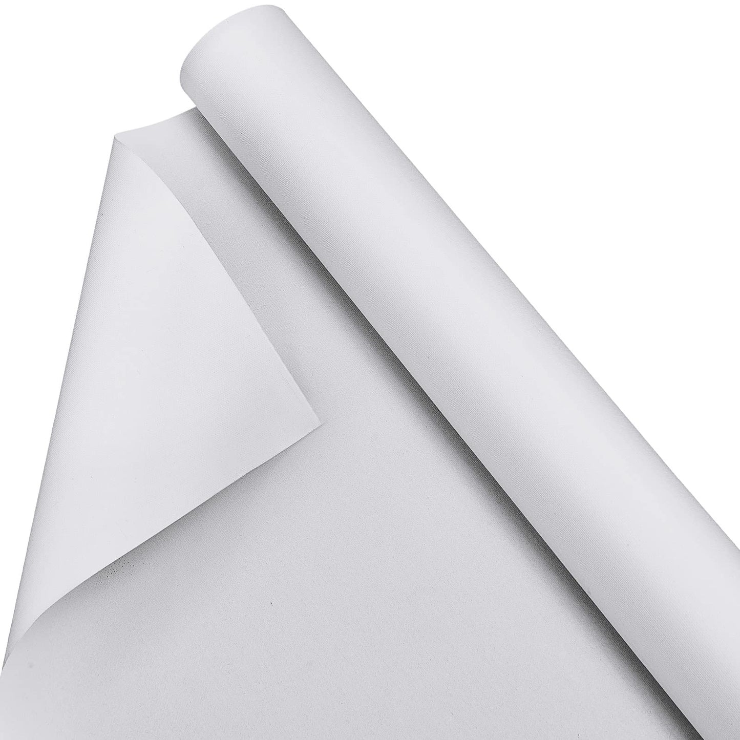 Kinlop 36 Inch x 20 Feet Double Primed Cotton Canvas Large White Canvas Roll for Oil and Acrylic Painting