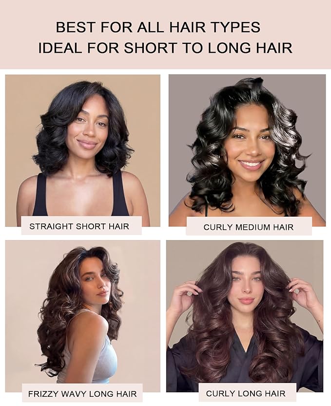 Littles Velvet Heatless Hair Curler Curling Rod Set, Soft Small Flexi Rods Hair Rollers Curlers to Sleep In No Heat Heatless Curls Overnight Rods for Short & Long Hair for Tight Curls Navy