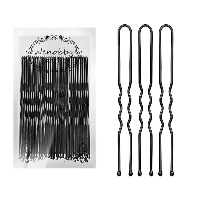 U Shaped Hair Pins for Buns, 100 PCS 2.8" Hair Pins for Women Hair Styling with Thick Hair