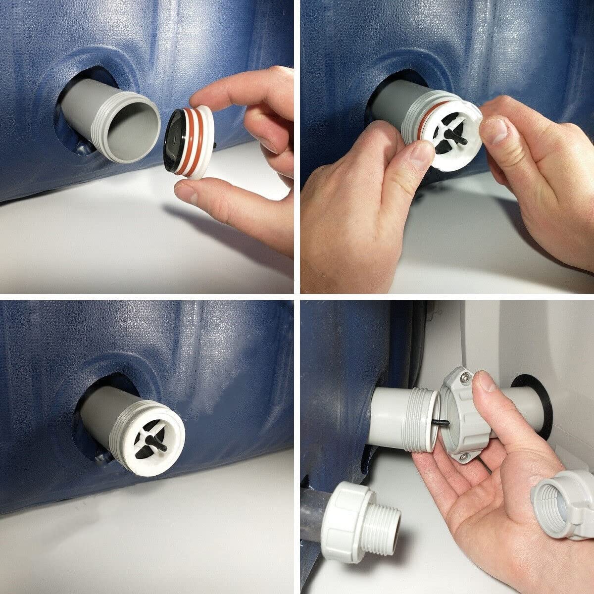 Aosnom Air Blower Seal One Way Non Return Smart Valve for Coleman Lay-Z-Spa, Repair Hot Tub Water Leakage