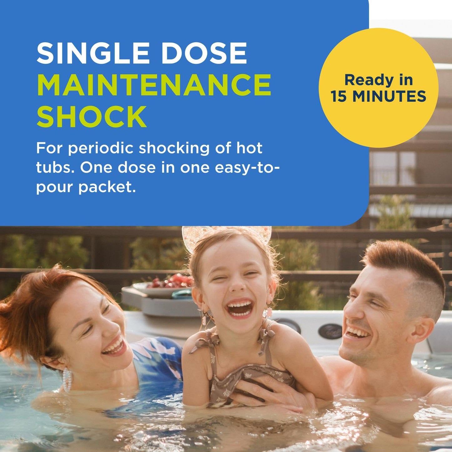 FROG Maintain for Hot Tubs - Non-Chlorine Shock for use with All Hot Tub FROG Sanitizing Systems - Single Dose Packets for Easy Hot Tub Maintenance & Treatment - 3 Pack