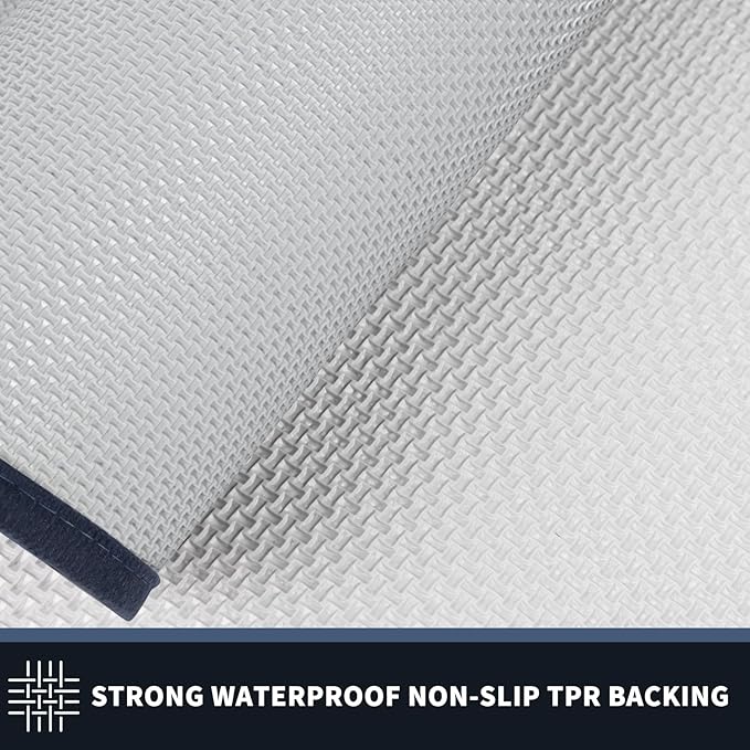 PURRUGS Dirt Trapping Door Mat 20" x 32", Non-Slip Washable Entry Mat, Dog Doormat, Front Door Mat, Super Absorbent Entrance Mat for Muddy Shoes & Paws, Light Blue & Navy