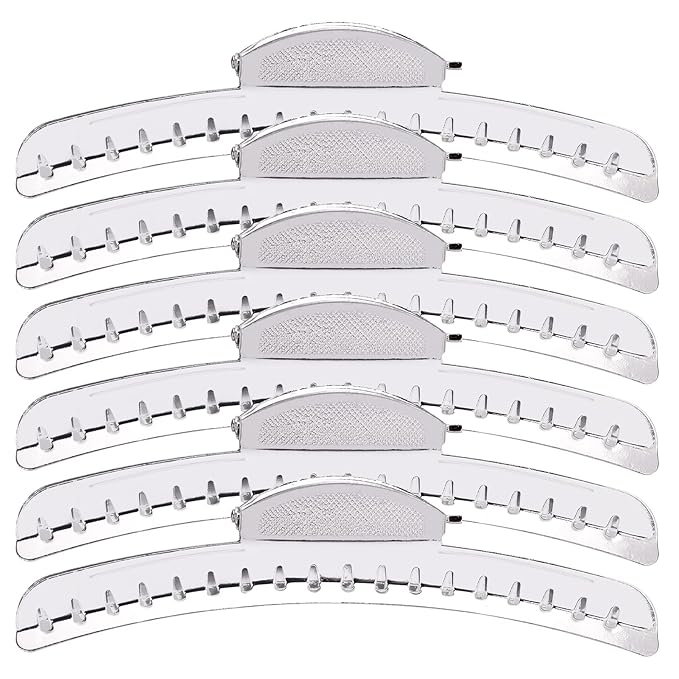 Vintage of Metal Finger Wave Hair Clips Clamps Aluminum Tip Finger Hair Clips Modeling Clamps Suitable for home and outdoor (12PCS Silver)