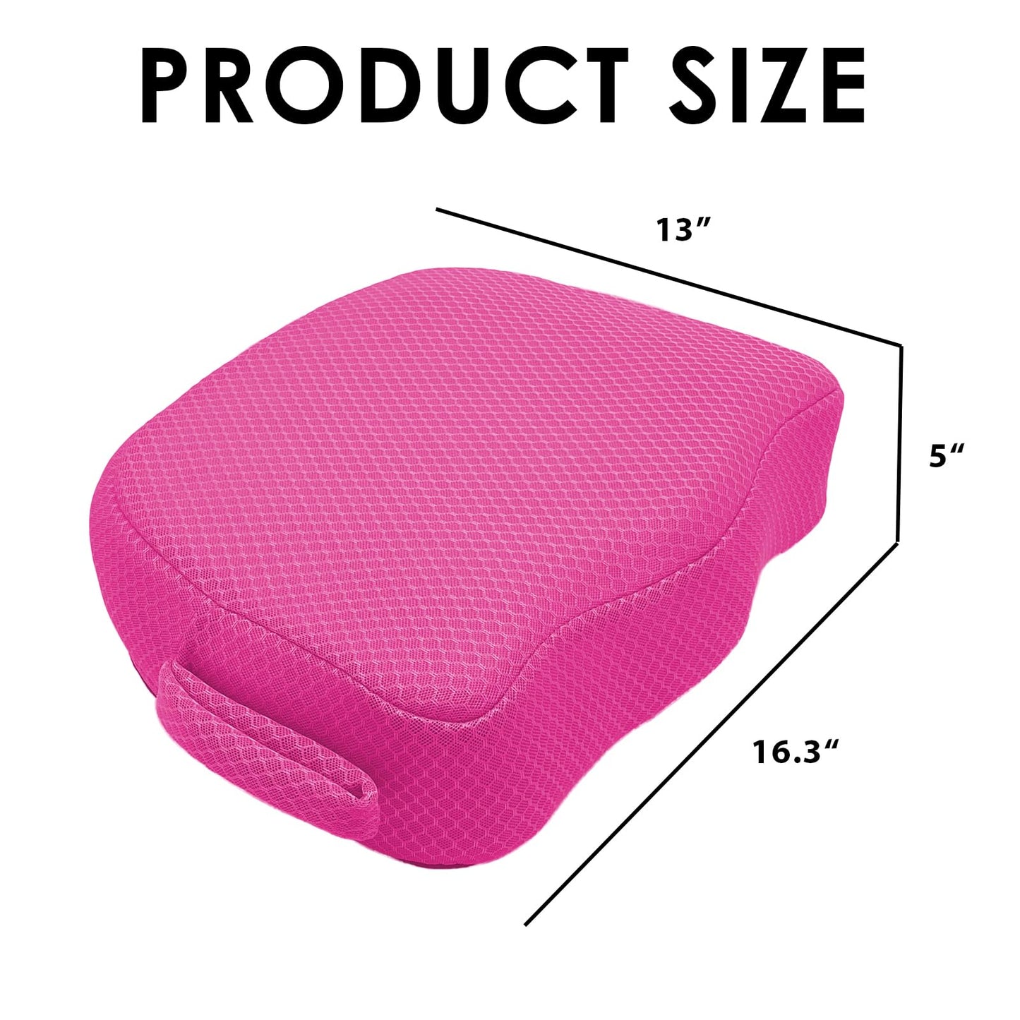 AEROiVi Hot Tub Booster Seat for Adults, 5 Inch Thick Supportive Cushion with Non-Slip Bottom, Weighted for Quick Sink without Float, Spa Booster Seat for Hot Tub (Including Inflatable), Pool, Bathtub