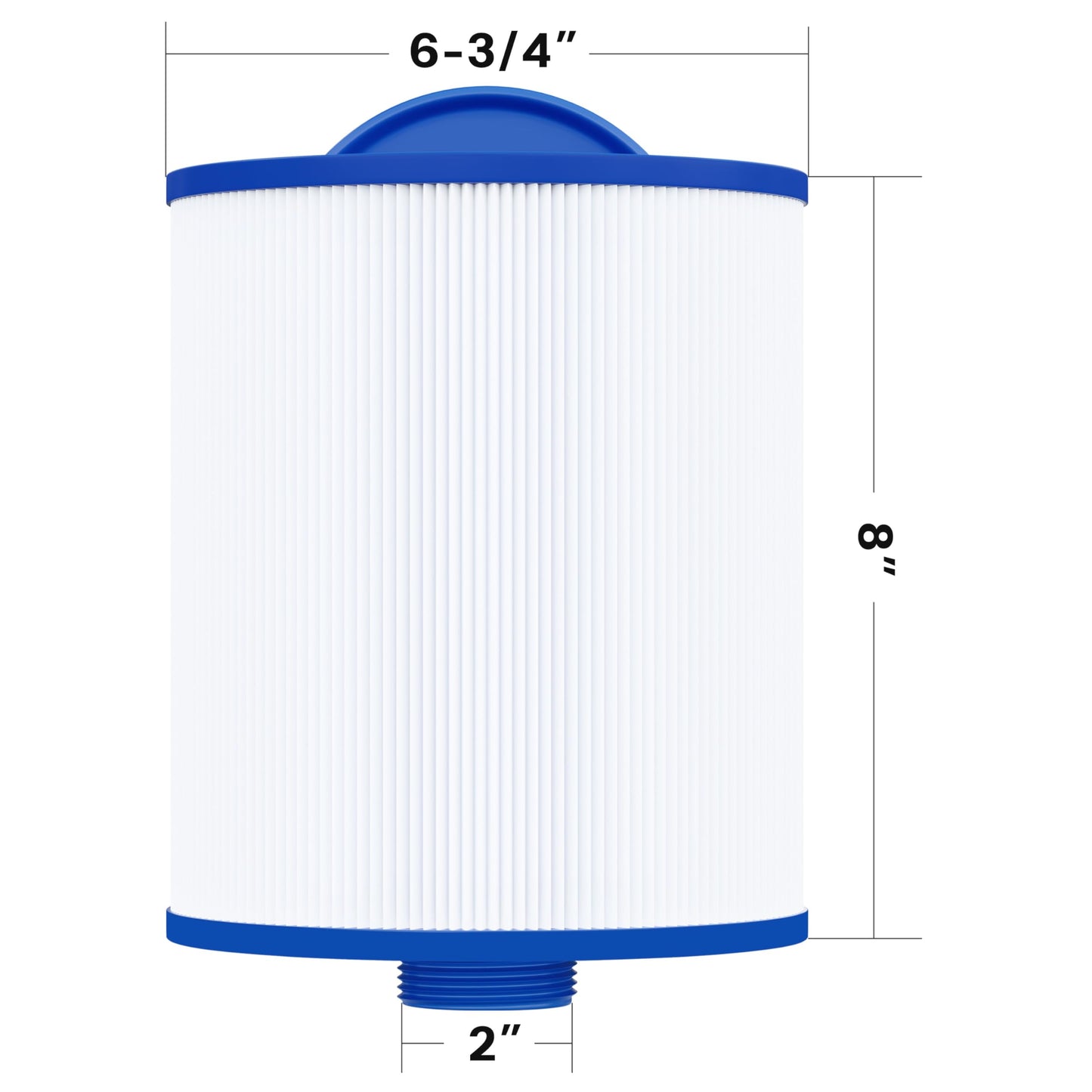 Cryspool® 06045 Filter Compatible with Artesian Spas, Tidal Fit Swim 06-0006-12, 06-0005-12, 6CH-502, PAS50SV-F2M, FC-0311, 50 Sq. Ft Spa Filter Cartridge, 2 Pack