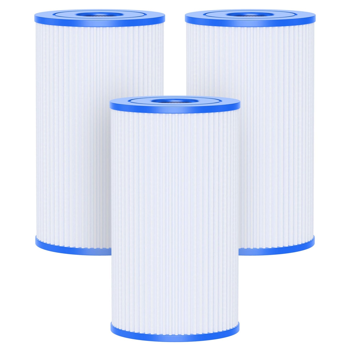 AQUALTRA Pool Filter B Compatible with 29005E Easy Set Swimming Pool Filter Cartridge, 10" x 5 3/4" Above Ground Pool Filters 3 Pack