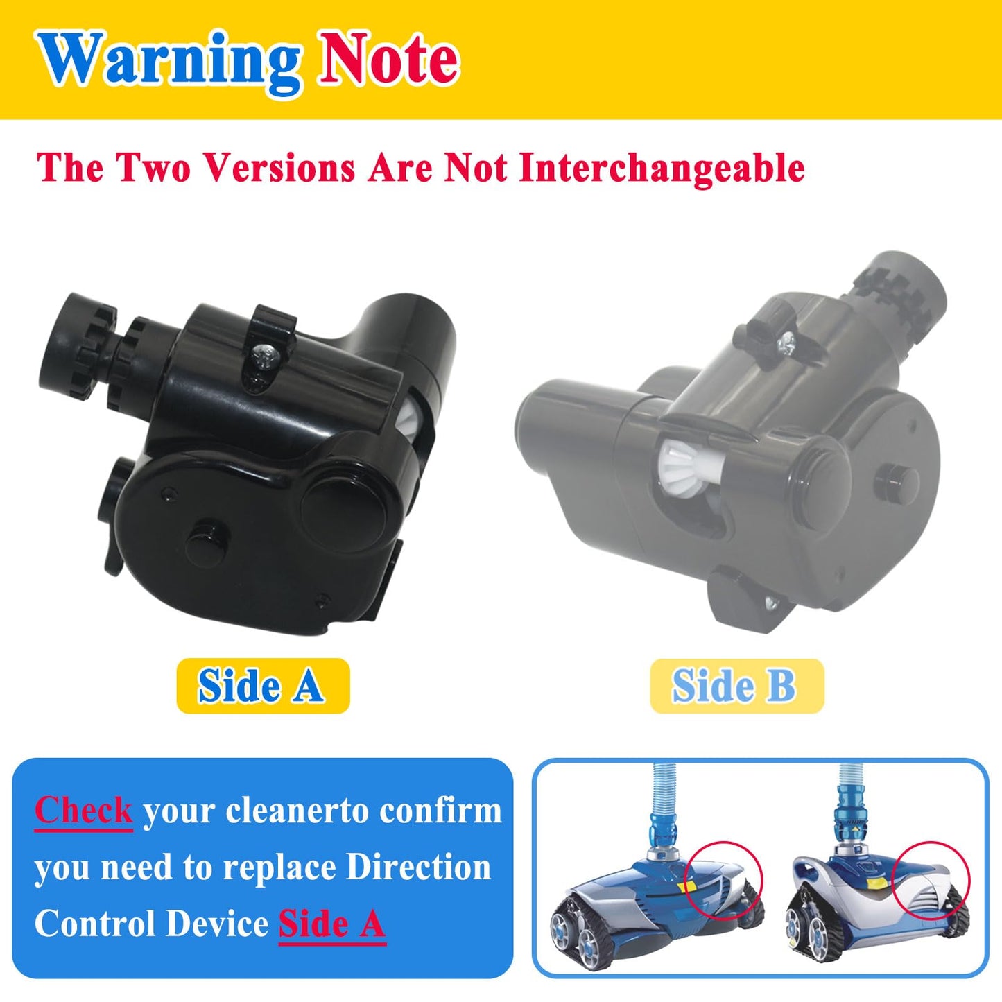 Zeiboat R0524700 Side A Direction Control Device Replacement, for MX8/MX6 Series In Ground Automatic Pool Cleaners