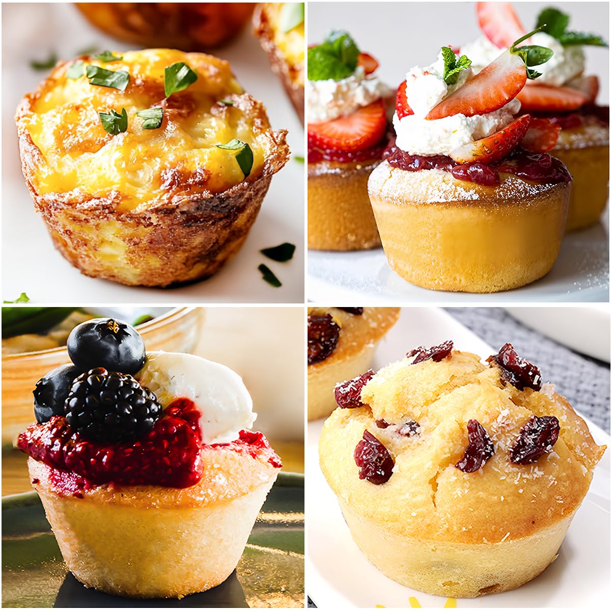 Silicone Muffin Pan, with Metal Reinforced Frame 2.8 Inch Regular Size Silicone Cupcake Pan Nonstick 12 Cups for Baking Homemade Muffins, Cupcakes, Egg Bites 2 Pack Dishwasher Safe BPA Free
