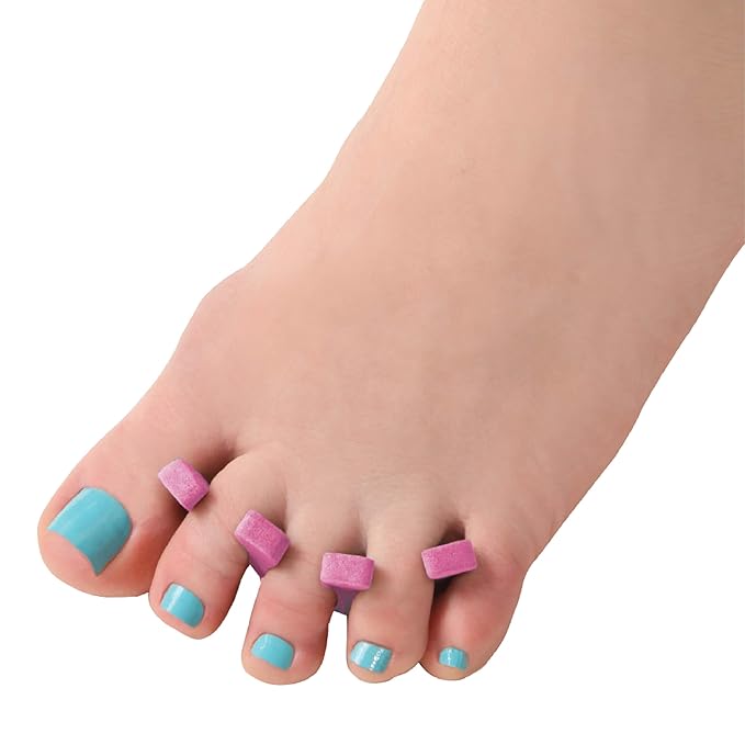 ForPro Professional Collection Sole Toe, Cotton Candy Pink, Individual Pedicure Toe Separators, 1” W x 1” L, 144-Count
