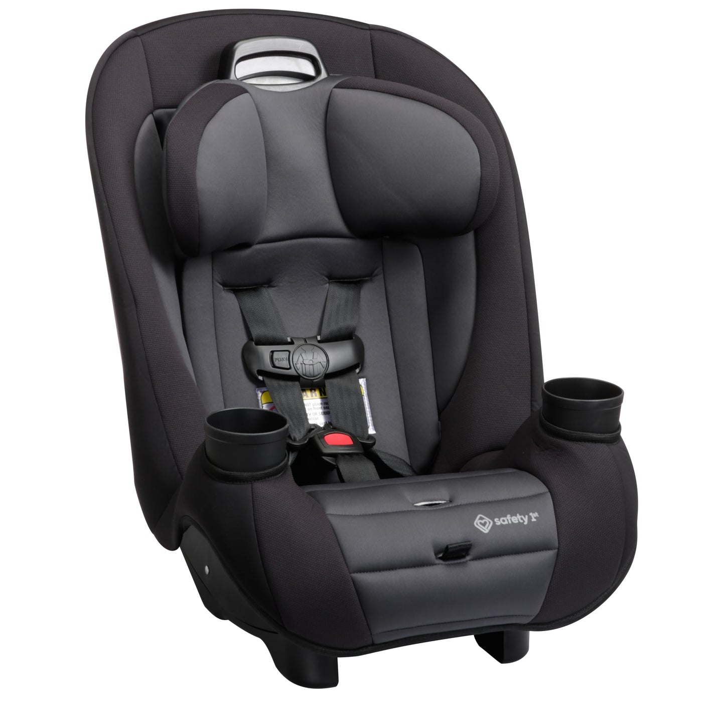 Safety 1st Ellaris 3-in-1 Convertible Car Seat, Slim Fit Design, Rear & Forward-Facing, 5-Position Headrest, 3-Across Fit, Travel-Friendly with Machine-Washable Seat Pad, Smokey Haze