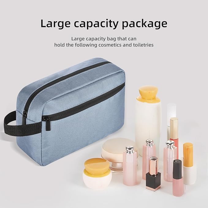 Travel Toiletry bag Toiletry bag for women men Hanging Cosmetic bag Travel accessories for Women Men (Blue)