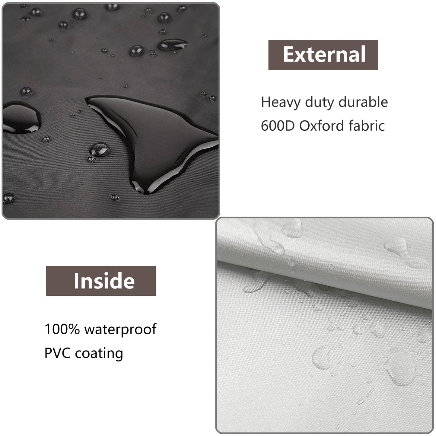 COSFUN 100 Gallon Oval Stock Tank Cover,Waterproof Dust Proof Anti-UV Ice Bath Cover,Keep Water Trough Clean(Elastic Bottom,Black)