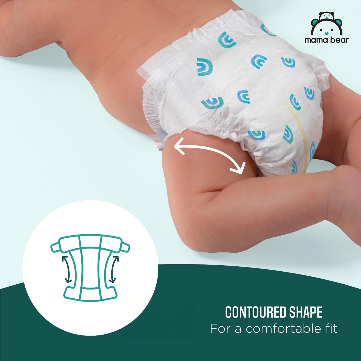 Amazon Brand - Mama Bear Gentle Touch Diapers, Size 7, 80 Count (4 packs of 20)