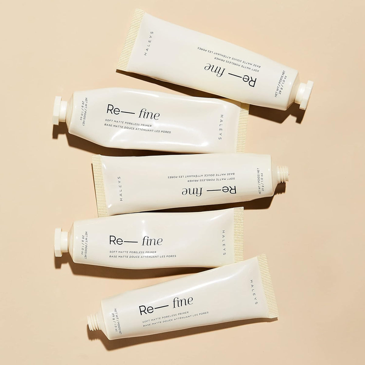 HALEYS Re-fine Soft Matte Poreless Primer (1 oz), Lightweight, Extends Makeup Longwear, Grips, Smooths, Blurs, Fills in Pores and fine lines, for All Skin Types + Tones, Cruelty + Fragrance-Free