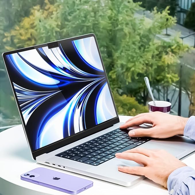 Peslv 3-Pack Anti Blue Light Screen Protector for MacBook Air 15 Inch(2023-2026, M2 M3 M4 M5)-A3448 A3241 A3114 A2941, 15.3" Mac Laptop Glare Filter Uv Blocker Shield Cover Eye Protection Film