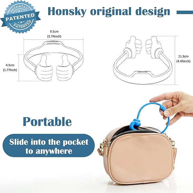 Honsky Cell Phone Stand Holder, Thumbs Up Lazy Phone Stand, Universal Adjustable Flexible, Cute Perfect Valentine's Day Gifts for Him/Her,Gifts for Couples, Compatible with Cell Phones & Tablets,White