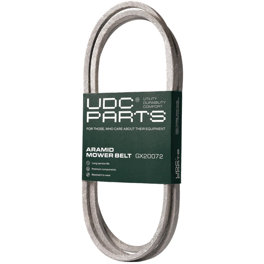 UDC Parts GX20072 John Deere 42 Inch Deck Belt Replace D110 L110 D105 E100 D130 S100 LA105 L100 D100 E130 L111 E110 E120 D125 125 LA135 LA110 S100 LA120 S120 LA125 UC32283 GY20570 Deck Belt / 104 inch