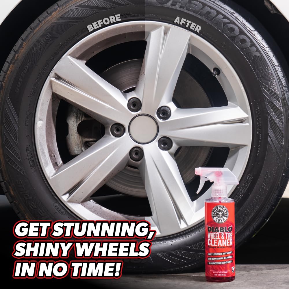 Chemical Guys Car Detailing Kit, Car Cleaning Kit with Total Interior Cleaner & Protectant, Sprayable Wheel Cleaner, Car Wash Soap, Bucket, Brushes, and Detailing Accessories - 17 Piece Wash Kit