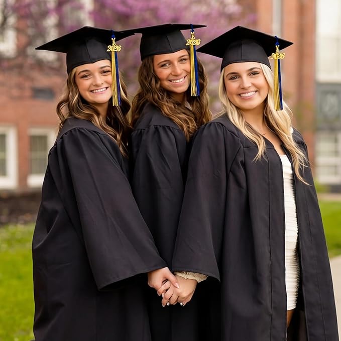 GraduationMall Single&Multiple Color Graduation Tassel with 2026 Year Charm 9"