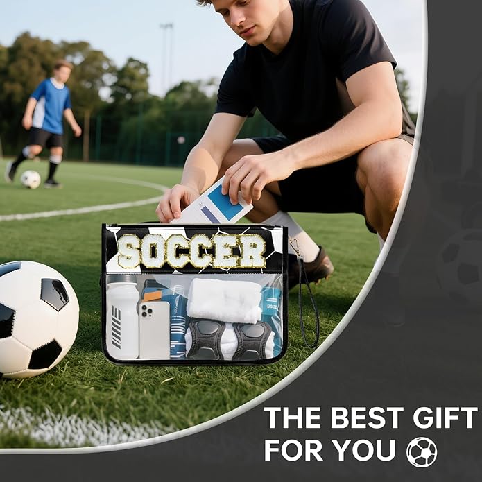 Baseball Gift Bags Baseballs Treat Bags Team Gifts Clear Chenille Letter Zipper Pouch Accessories Stuff Sport Portable