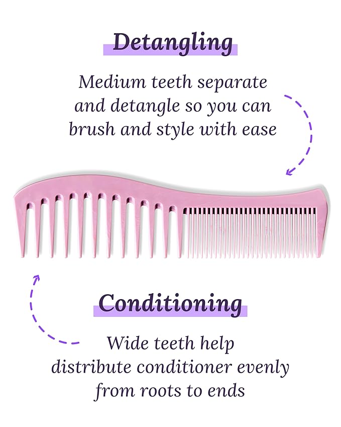 Detangling Hair Brush for Women - Gentle Scalp Massaging Hairbrush for Women With Flexible Paddle - Detangler Brush for Thin, Thick, Curly, Straight, and All Other Womens Hair Types by Keranique