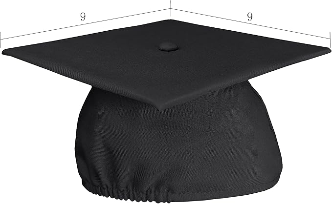 GradPlaza Matte Graduation Cap 2025 and 2026 Tassel Adult Graduation hat for High School College