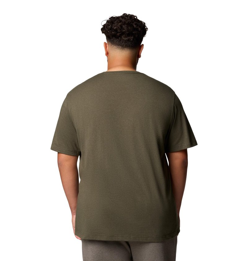Columbia Mens Thistletown Hills Short Sleeve T-Shirt, Greenscape Heather, X-Large Tall
