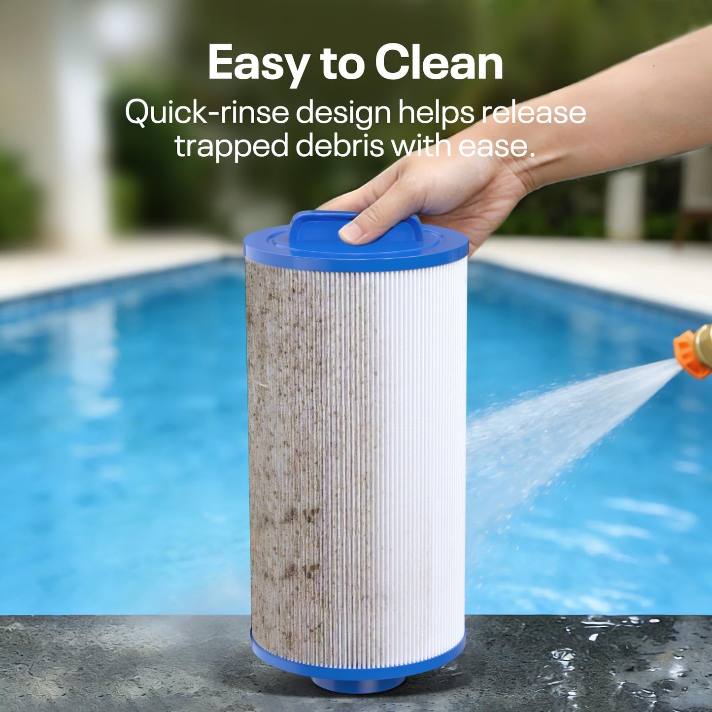 POOLPURE PLF4CH-935 Spa Filter Replaces PWW35L hot tub Filter, 4CH-935, 817-4035, FC-0170, SD-01235, PDC580-AFS, X268554, X268535, Waterway Teleweir 35 SF 2pack