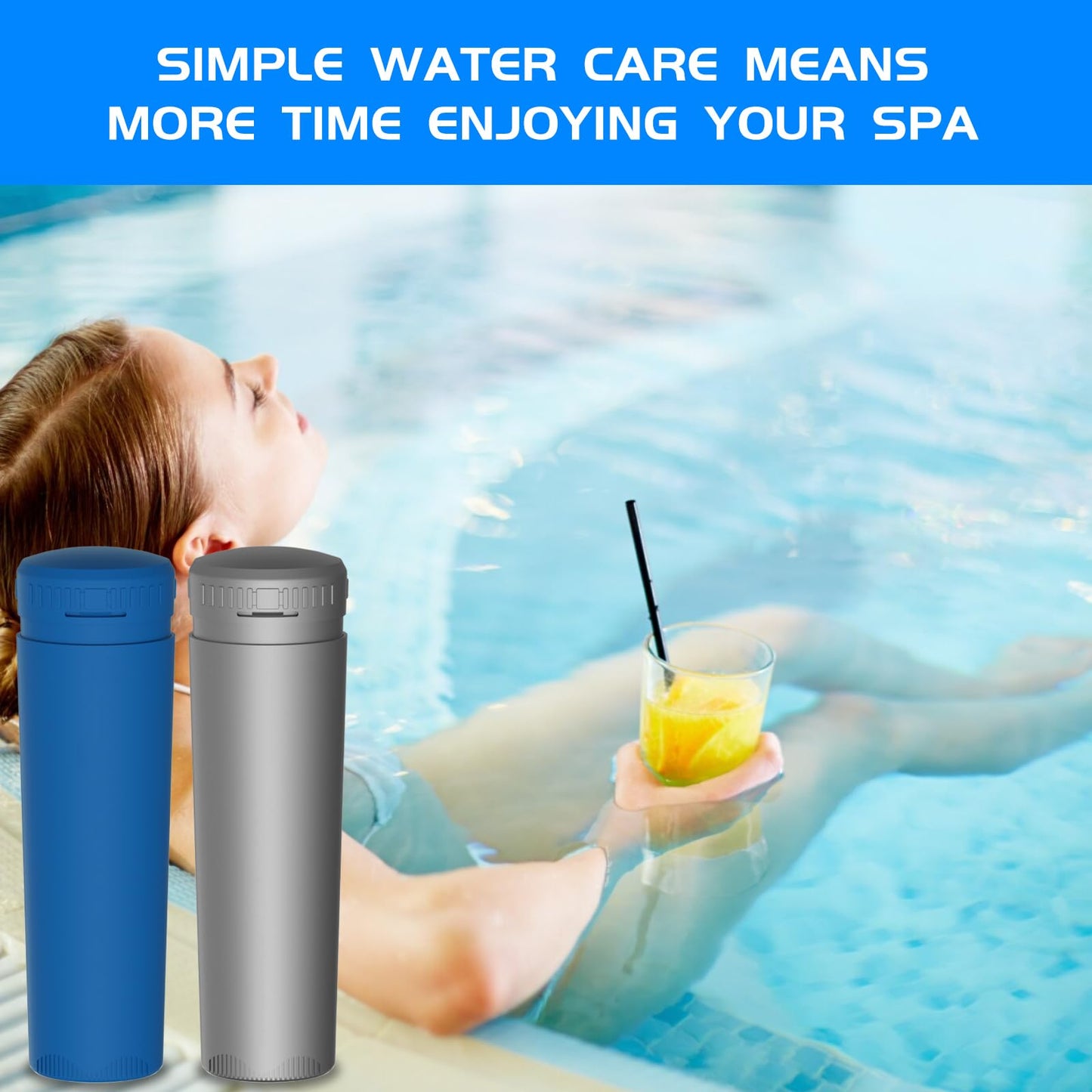 Mineral Cartridge + SmartChlor Cartridges Compatible with FROG Ease in-Line SmartChlor Mineral Cartridges System for Marquis, Caldera, Artesian & Hot Springs Spas, Up to 600 Gallons (1+3) Pack