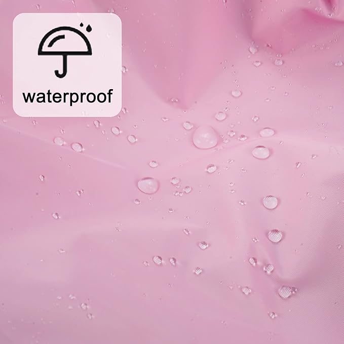 Reusable Shower Cap for Women, Large Waterproof Shower Bonnet with Elastic Band, Washable Bath Hair Cap for Long, Curly Hair, Braids, Daily Shower, Home Spa, Travel(Purple)