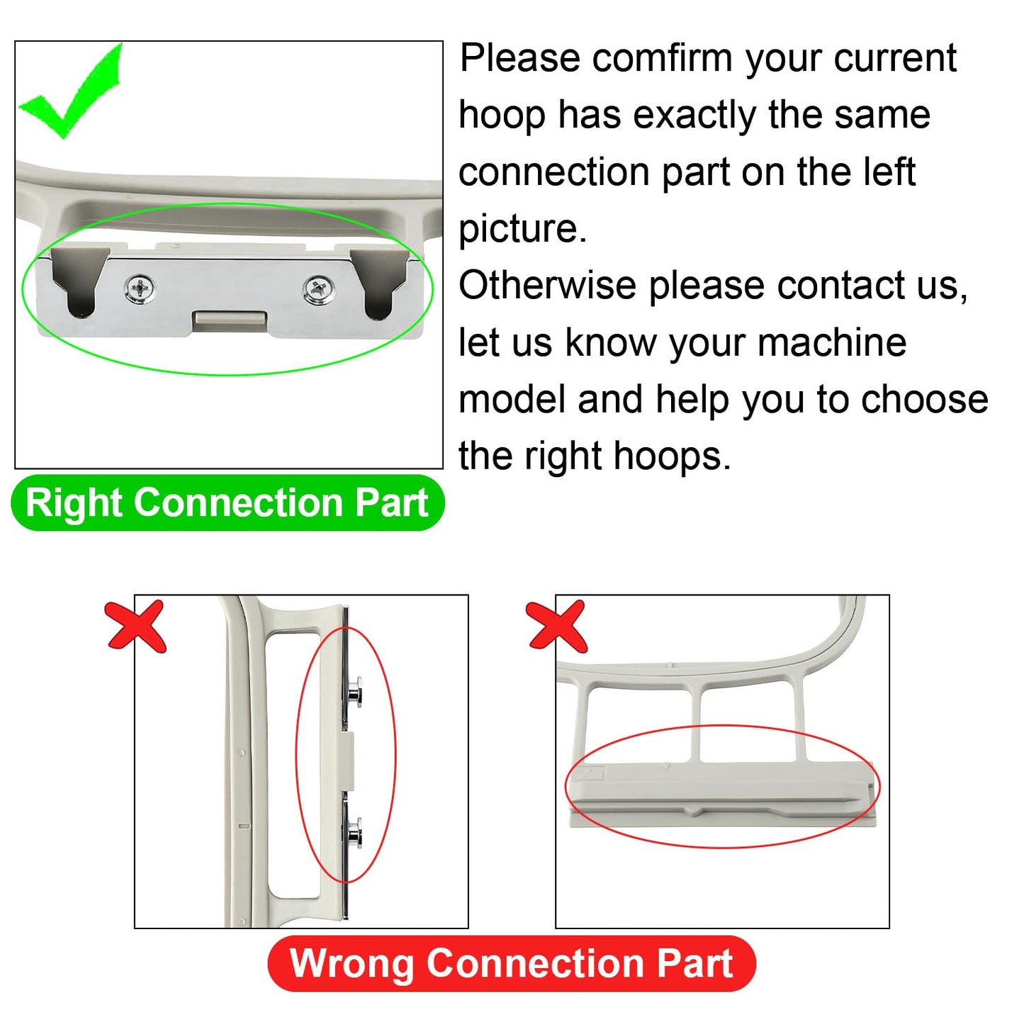 Sew Tech Embroidery Hoops for Brother PE900 PE800 SE2000 SE2100DI SE1900 PE770 780D PE750 750D PE700 700II NS1250E NS1150E NS2750D NS2850D Brother Innovis 1250 700 Babylock Embroidery Machine Hoop