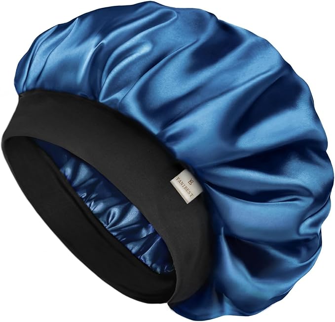 YANIBEST Silk Bonnet for Men Women Hair Bonnet for Sleeping Double Layer Satin Bonnet for Natural Curly Hair Unisex Sleep Cap