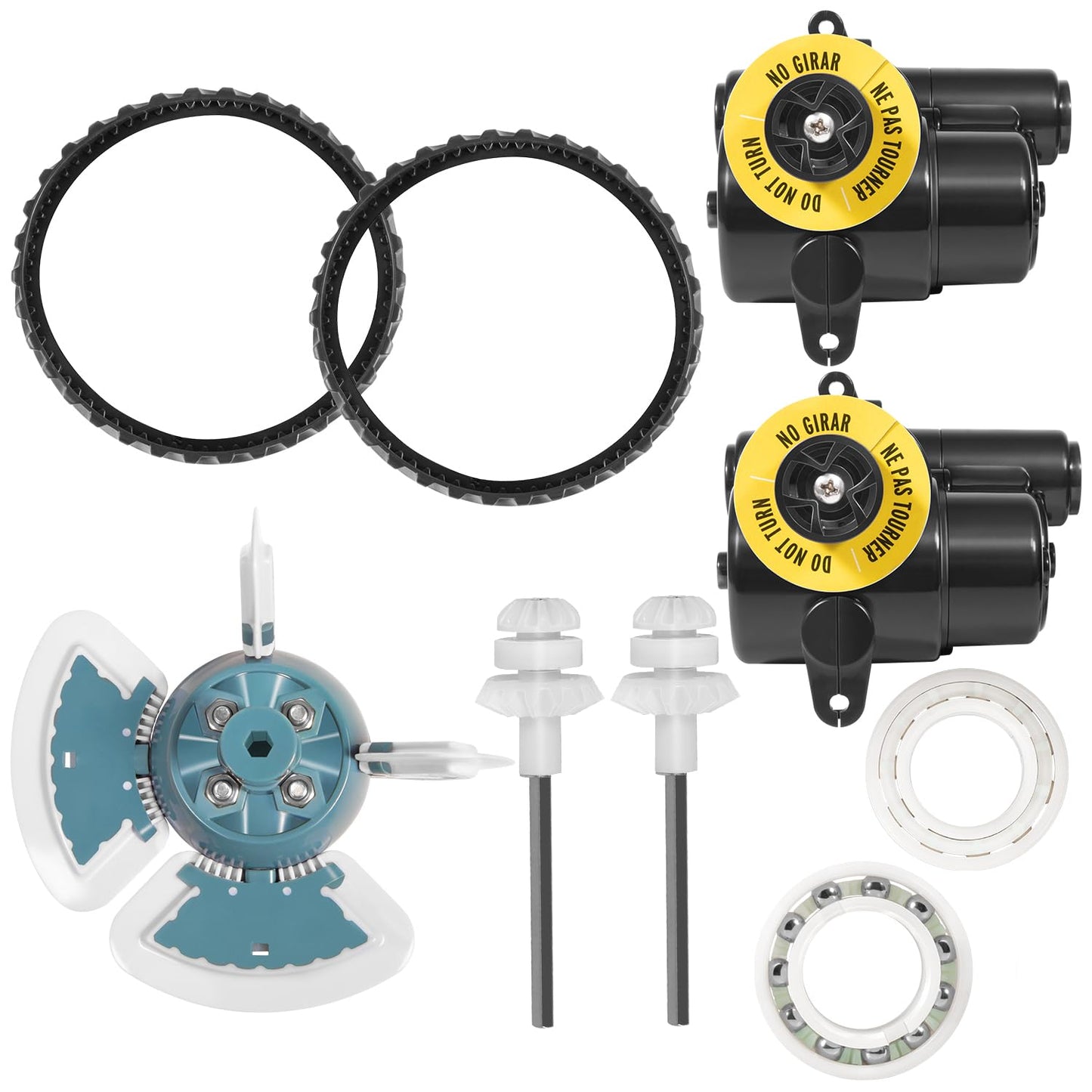 Replacement Tune-Up Kit Fit forZodiac MX6 MX8 MX6EL MX8EL Pool Cleaners , Bearings & Control Devices – R0525100 R0526100 R0527000 R0524700 R0524800 R0524900 , Complete Pool Cleaner Tune-Up Kitt