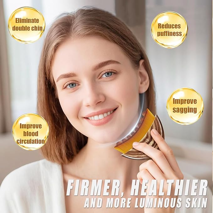 Lymphatic Contour Face Brush,Contour Face Brush for Lymphatic Drainage,Lymphatic Brush Chin & Jawline Sculpting,Fits to The Skin to Relieve Fatigue (1 Pcs)