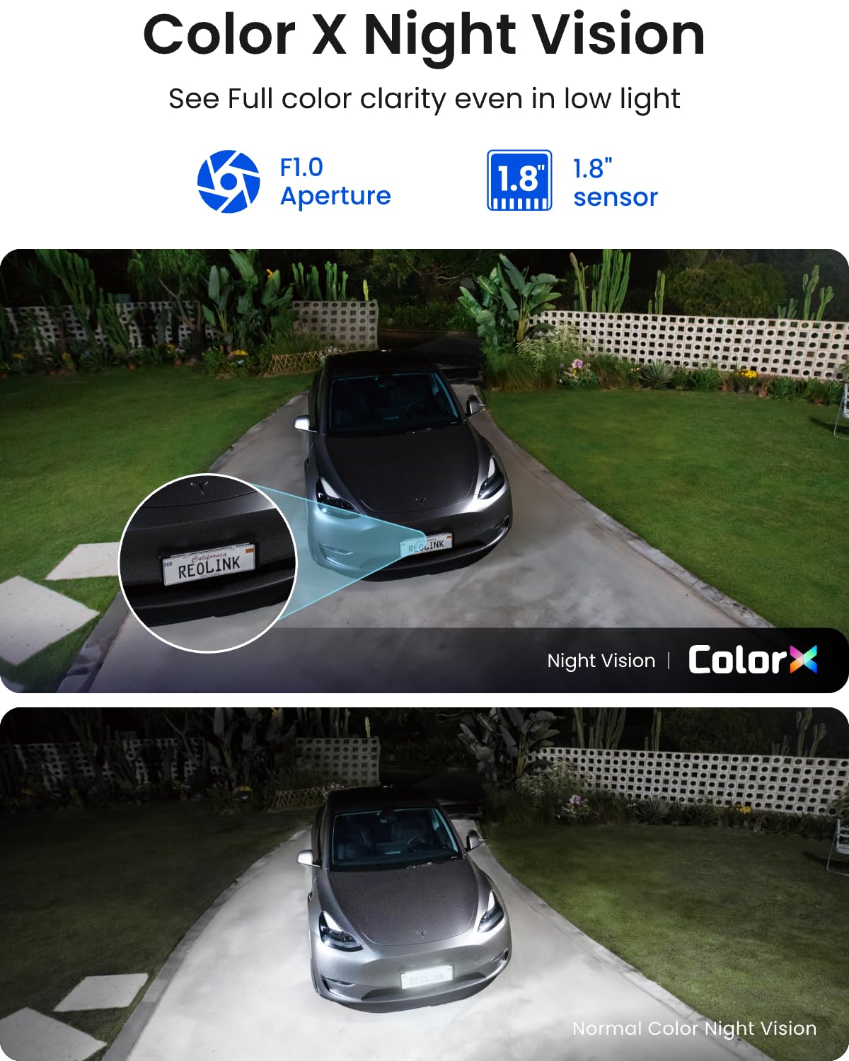 REOLINK Argus 4 Pro 4K Solar Camera Outdoor Wireless, 180° Dual-Lens 8MP Camera for Home Security, ColorX Night Vision, Smart People/Vehicle/Animal Detection, No Subscription, Local Storage
