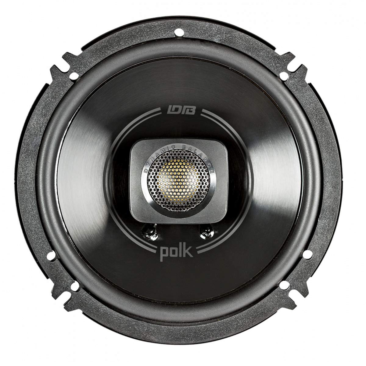 Polk Audio DB652 DB+ Series 6.5 Inch Marine Speakers, 2-Way Coaxial for Car Audio & Boat, 40-22kHz Frequency Response, Polypropylene Woofer Cone, 3/4" Silk Dome Tweeter, Black