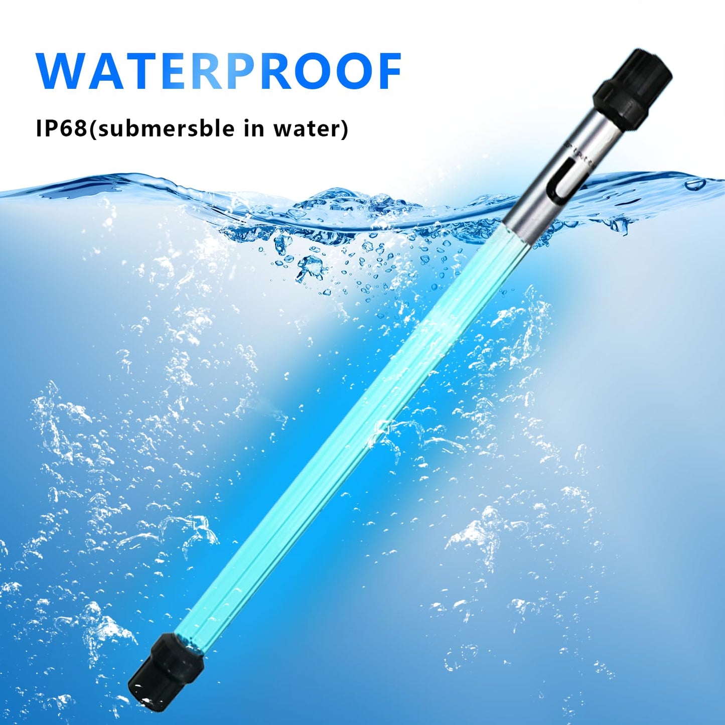 55W Aquarium UV Light for 500-5500 Gallon, UV Pond Water Clarifier for Koi Pond, Swimming Pool, Spa, Large Fish Tank, Cold Plunge