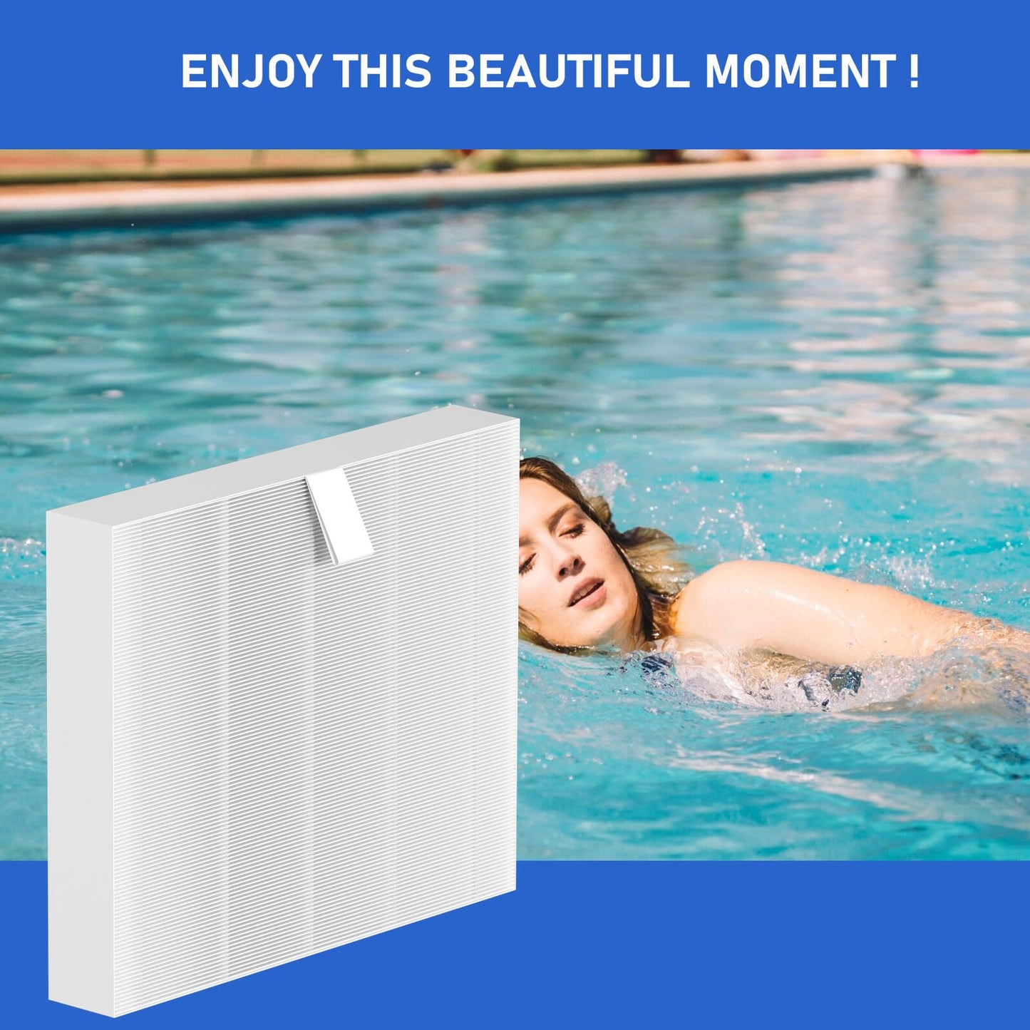 Vickmons 10-00814 Hot Tub Spa Flat Filters Compatible with Bullfrog M Series M6 M7 M8 M9, Swim Series S150 S180XD S200 and A Series A5 A6 A7 A8 A9 (2023 to Present), 6-Pack