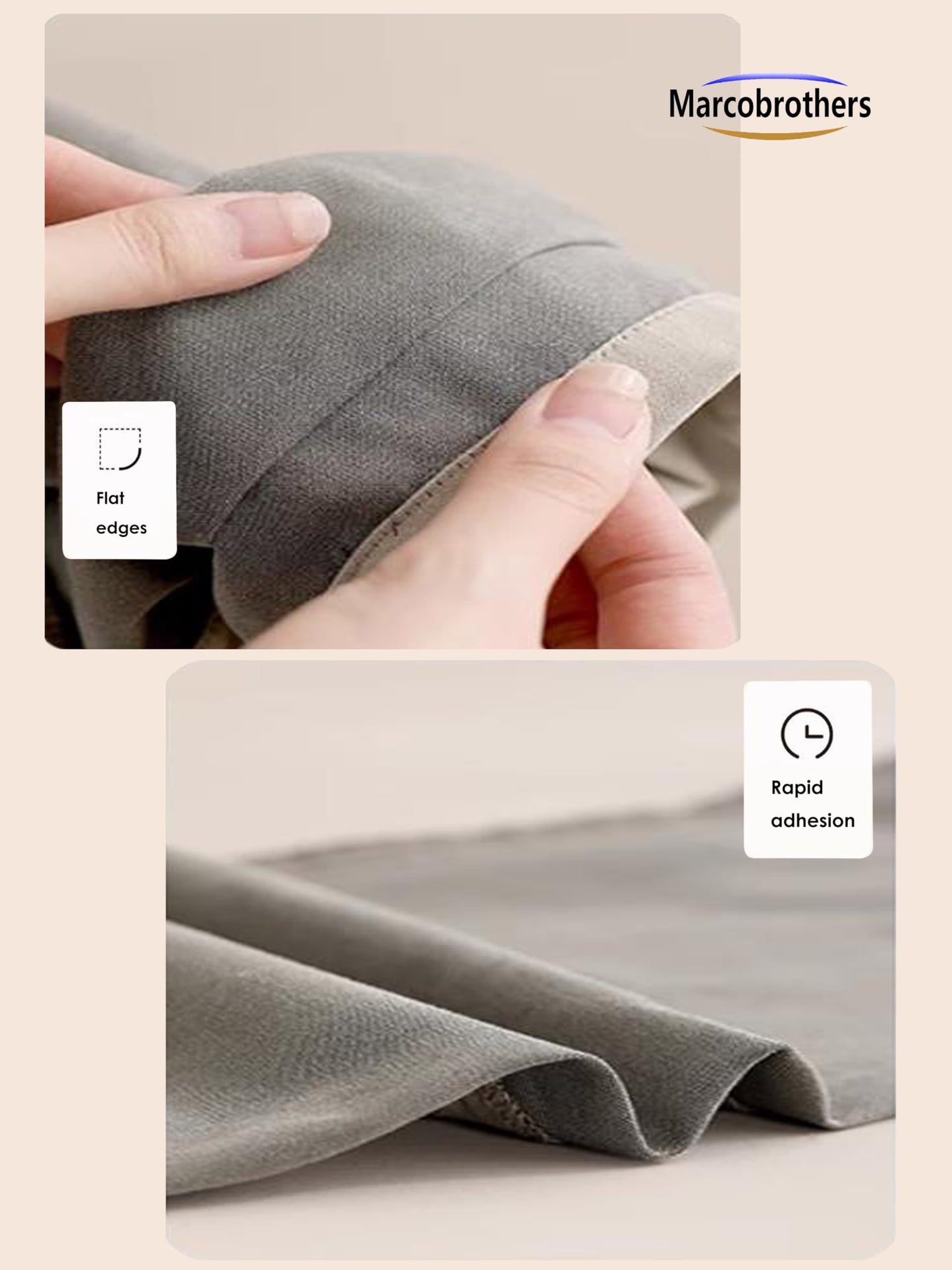 Marcobrothers Hemming Tape - 3/4 INCH x 32 Yards - Extra Strong - Iron-On Hem Tape Adhesive - 60GSM Hemming Tape for Pants, Iron Hem Tape No Sew, Washable Hem Adhesive Tape (Black, 32 Yard X 2 Roll)