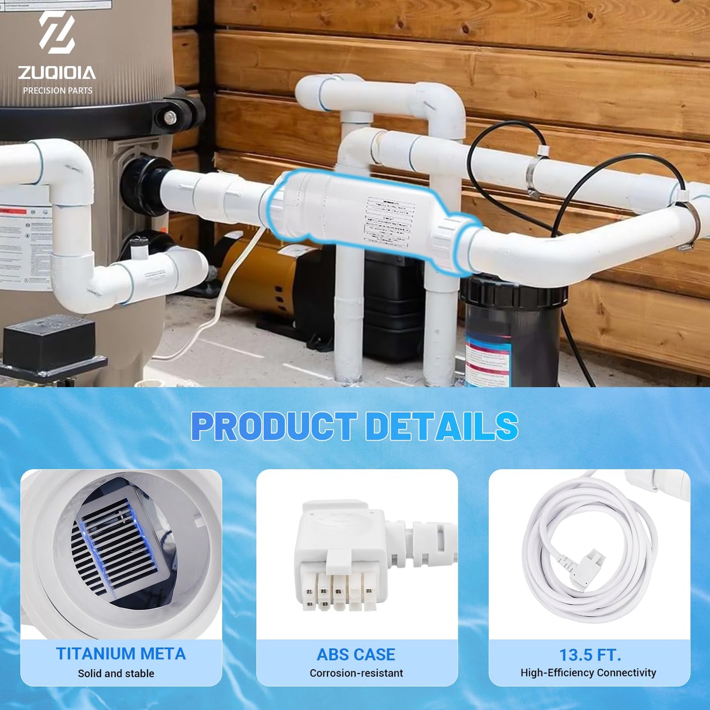 T-15 Salt Cell Replacement Compatible with Hayward Pool Turbo Chlorinator System Fit for AquaRite, AquaTrol & More, Up to 40K Gallons