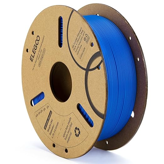 ELEGOO PLA Filament 1.75mm Dark Blue 1KG, 3D Printer Filament Dimensional Accuracy +/- 0.02mm, 1kg Cardboard Spool(2.2lbs) 3D Printing Filament Fits for Most FDM 3D Printers