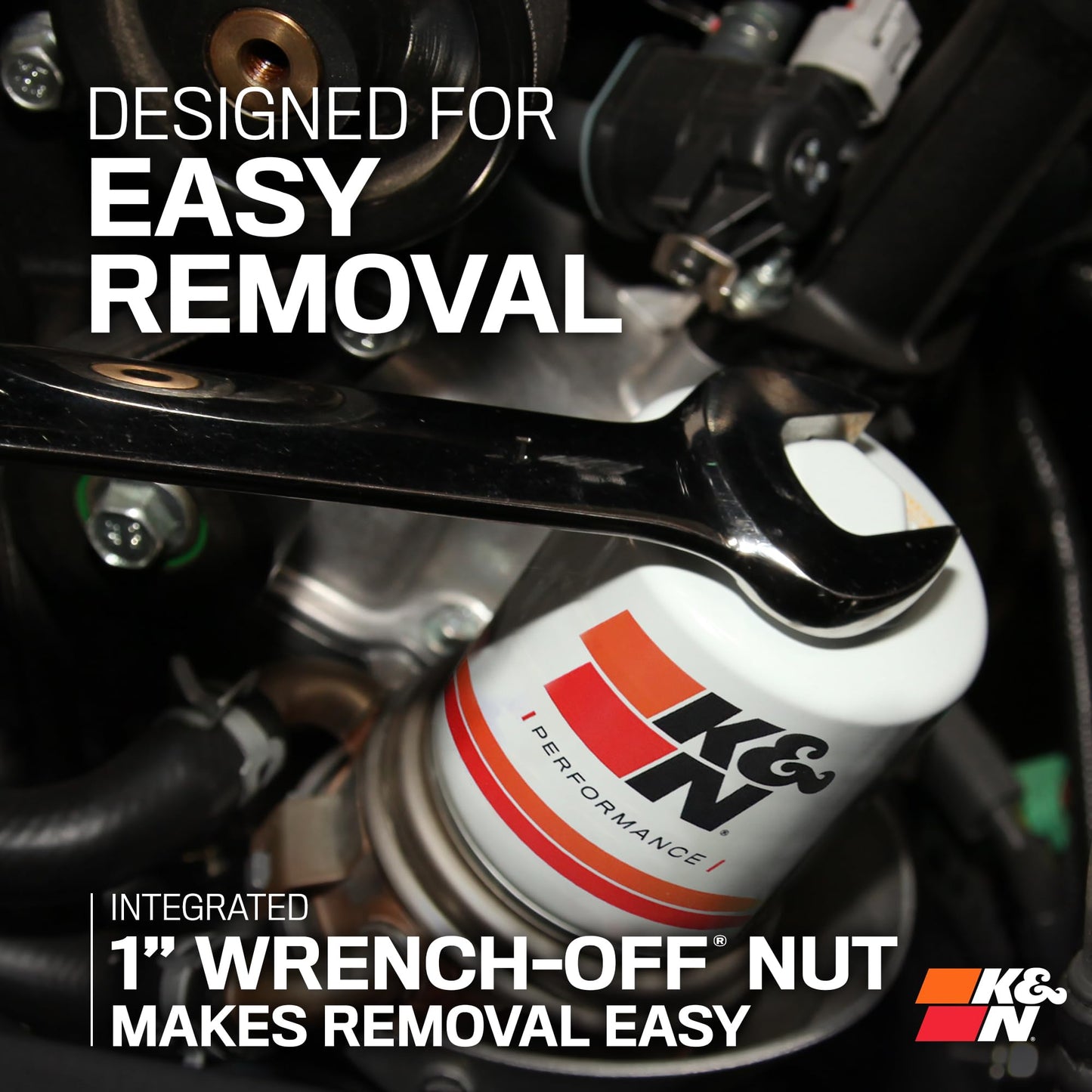 K&N Premium Oil Filter: 20,000 Mile Engine Protection with Wrench Off Nut: Compatible with Select 2006-2022 ALFA ROMEO/BUICK/CHEVROLET/DODGE Vehicle Models (See Description for Select Models),HP-1017