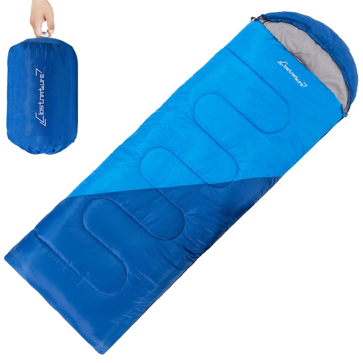Clostnature Sleeping Bag for Adults and Kids - Lightweight Camping Sleeping Bag for Girls, Boys, Youths, Ultralight Backpacking Sleeping Bags for Cold Weather - Storage Sack Included(Left Zipper)